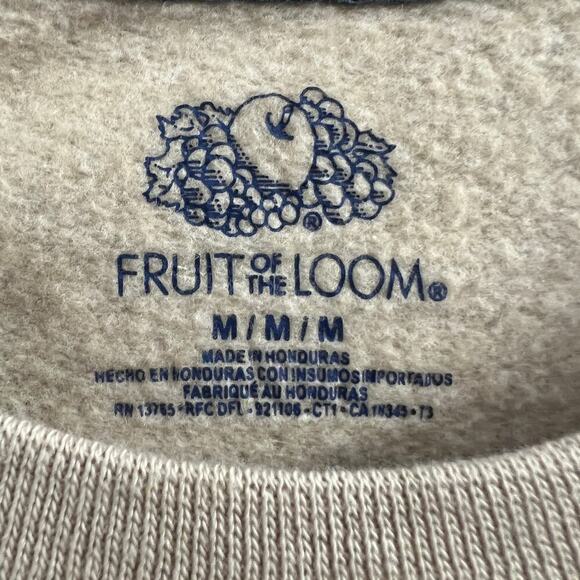 Milk Bar x Fruit of the Loom Limited Wdition Joliday Starburst Crew, tan size M - Picture 5 of 8